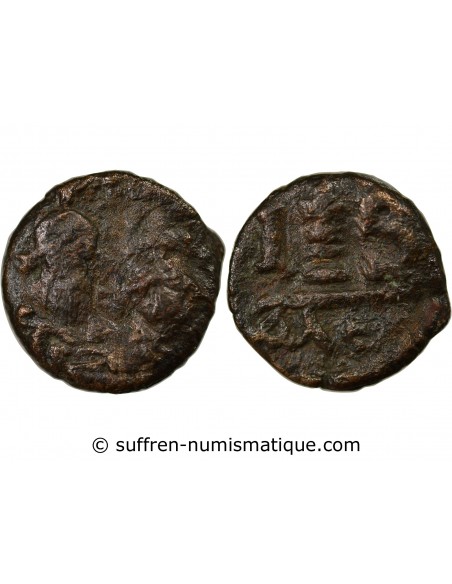 Empire Byzantin Héraclius 01-févr follis Cuivre 610-641 Carthage