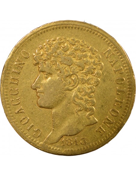 ITALIE, JOACHIM MURAT - 40 LIRE OR 1813 NAPLES﻿