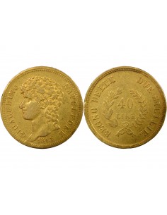ITALIE, JOACHIM MURAT - 40 LIRE OR 1813 NAPLES﻿ 2