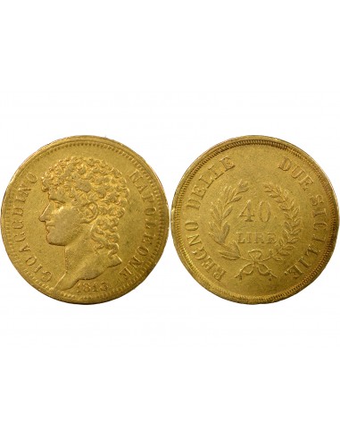 ITALIE, JOACHIM MURAT - 40 LIRE OR 1813 NAPLES﻿