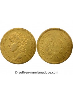 ITALIE, JOACHIM MURAT - 40 LIRE OR 1813 NAPLES﻿
