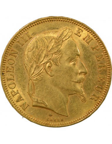NAPOLEON III ﻿- 50 FRANCS OR 1866 A PARIS