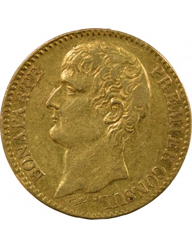 BONAPARTE Ier CONSUL﻿ - 40 FRANCS OR AN XI A PARIS﻿﻿
