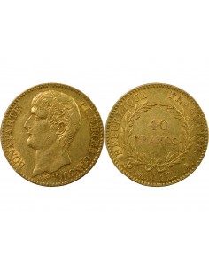 BONAPARTE 1er CONSUL﻿ - 40 FRANCS OR AN 12 A PARIS﻿ 2