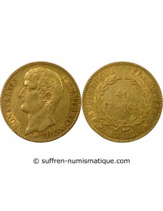 BONAPARTE 1er CONSUL﻿ - 40 FRANCS OR AN 12 A PARIS﻿