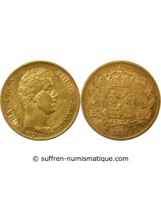 CHARLES X﻿ - 40 FRANCS OR 1830 A PARIS﻿, TRANCHE EN CREUX
