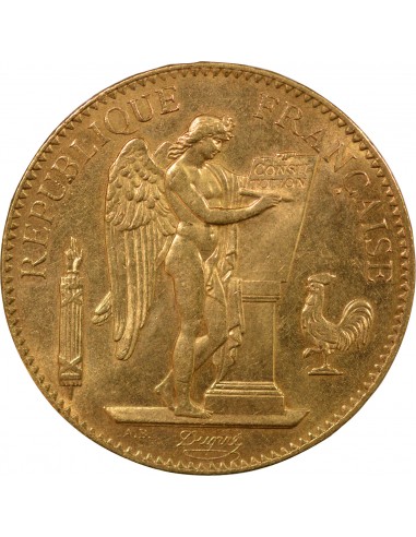 GENIE - 100 FRANCS OR 1879 A PARIS "Dieu protège la France"﻿