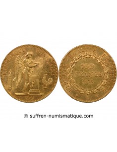 GENIE - 100 FRANCS OR 1879 A PARIS "Dieu protège la France"﻿