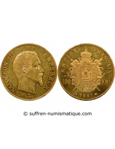 NAPOLEON III - 100 FRANCS OR 1857 A PARIS﻿