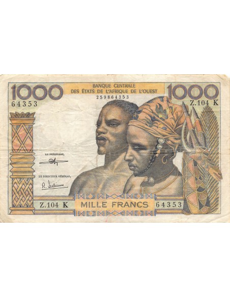 Sénégal 1000 francs 1971-1973