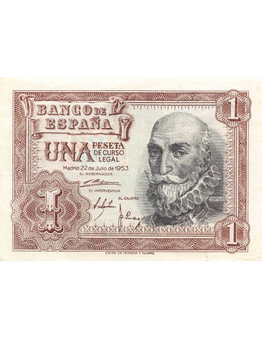 Espagne 1 peseta 1953