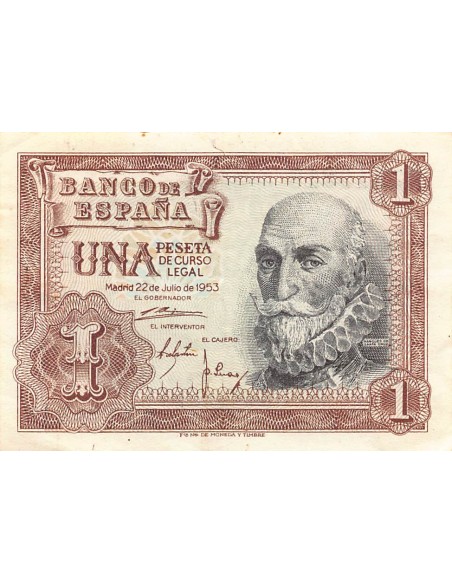 Espagne 1 peseta 1953