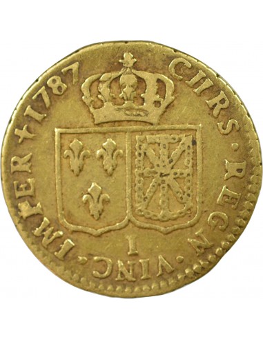 LOUIS XVI - LOUIS D'OR A LA TÊTE NUE 1787 I LIMOGES