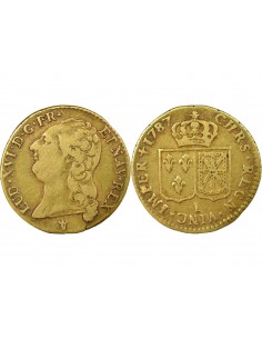 LOUIS XVI - LOUIS D'OR A LA TÊTE NUE 1787 I LIMOGES 2