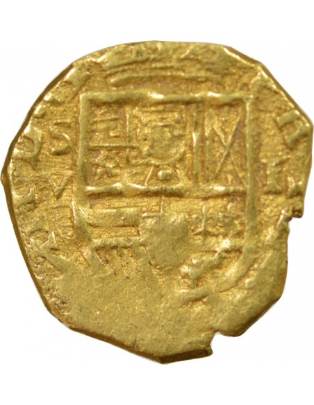 ESPAGNE, PHILIPPE III - ESCUDO OR 1611/1615 S SEVILLE