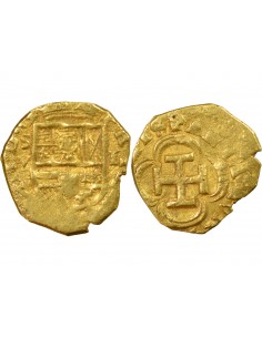 ESPAGNE, PHILIPPE III - ESCUDO OR 1611/1615 S SEVILLE 2