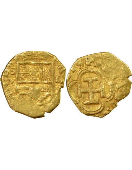 ESPAGNE, PHILIPPE III - ESCUDO OR 1611/1615 S SEVILLE