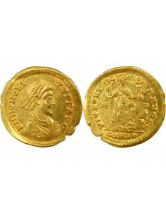 Rome Empire Honorius 1 solidus Or 395-402 M Milan 2