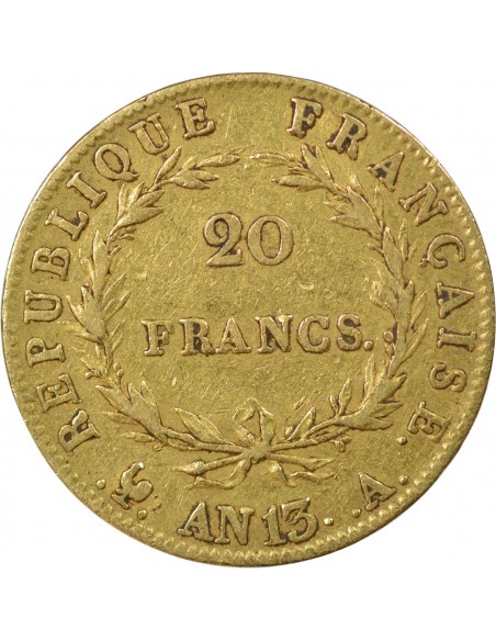 NAPOLEON Ier﻿ - 20 FRANCS OR AN 13 A PARIS﻿﻿﻿