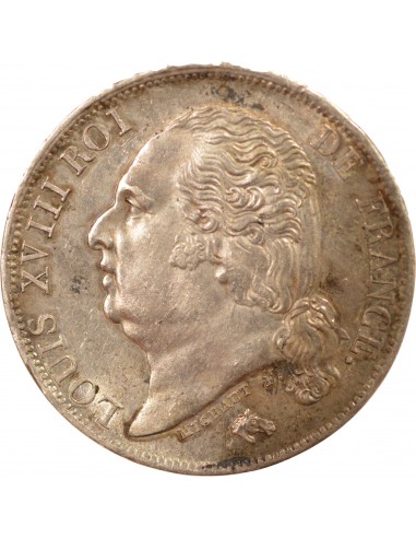 LOUIS XVIII - 1 FRANC ARGENT 1822 A PARIS
