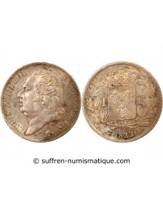 LOUIS XVIII - 1 FRANC ARGENT 1822 A PARIS