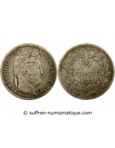 Louis-Philippe Ier 01-févr franc Argent 1833 W Lille