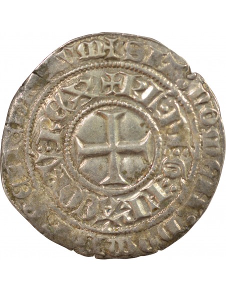 Charles VI Aux Lys sous Couronne 1 gros Argent 1413-1414 Tournai