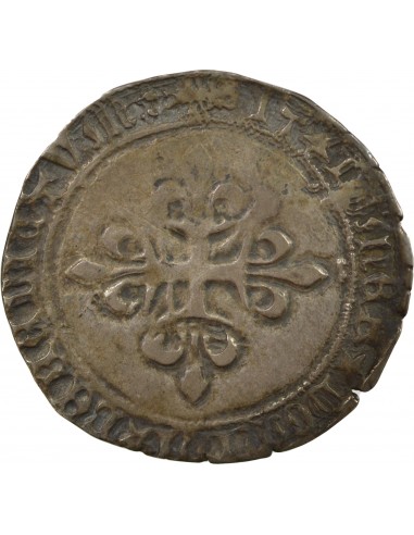 Louis XI 1 gros Argent 1461 - 1483 N Montpellier