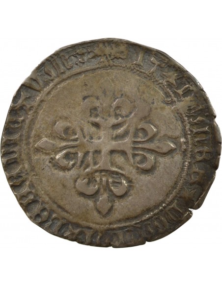 Louis XI 1 gros Argent 1461 - 1483 N Montpellier