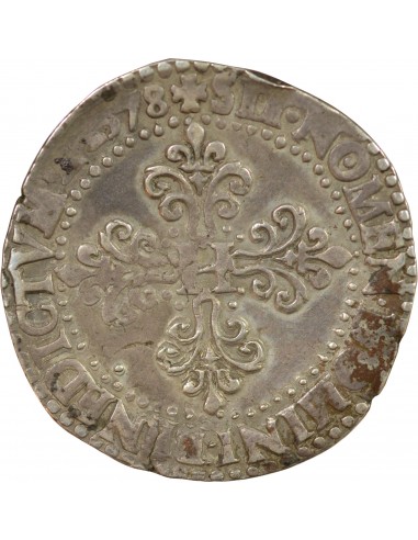 Henri III 1 franc Argent A Paris