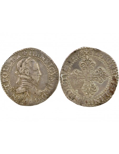 Henri III 1 franc Argent A Paris