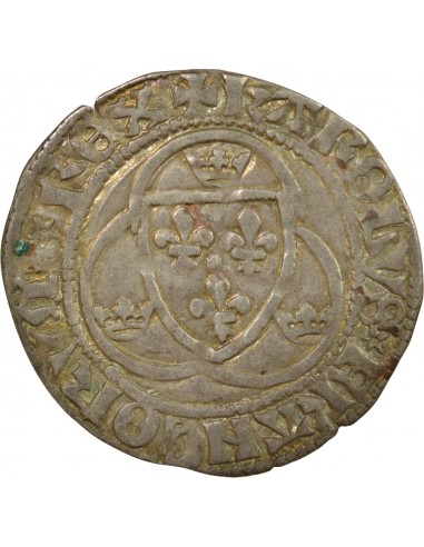 Charles VIII 1 blanc Billon 1488-1498 S Troyes