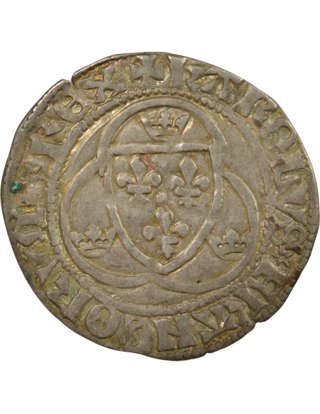 Charles VIII 1 blanc Billon 1488-1498 S Troyes