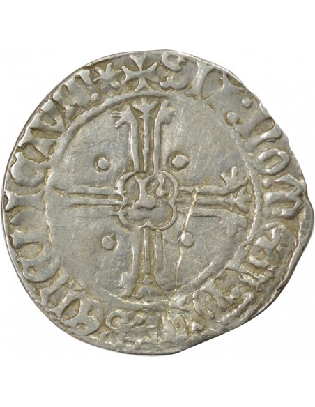 DUCHÉ DE BRETAGNE, FRANCOIS II - GROS A L'ÉCU 1458 / 1488 RENNES