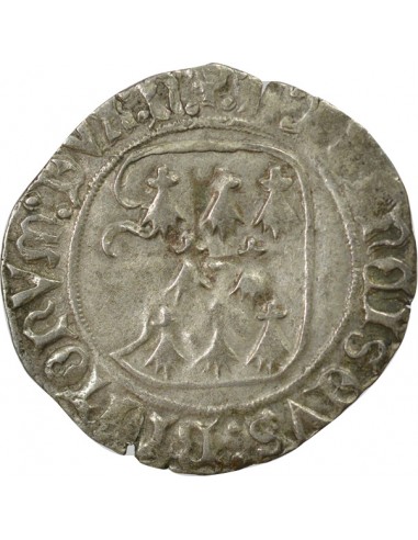 François II de Bretagne Blanc à la Targe Billon 1458-1488 T Nantes