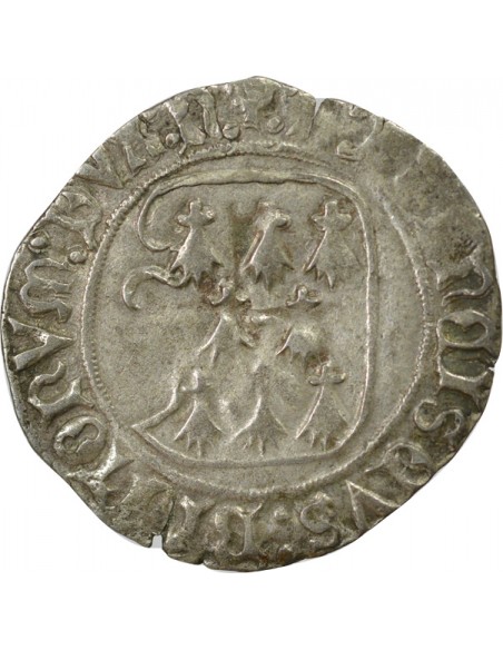 François II de Bretagne Blanc à la Targe Billon 1458-1488 T Nantes