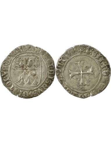 François II de Bretagne Blanc à la Targe Billon 1458-1488 T Nantes