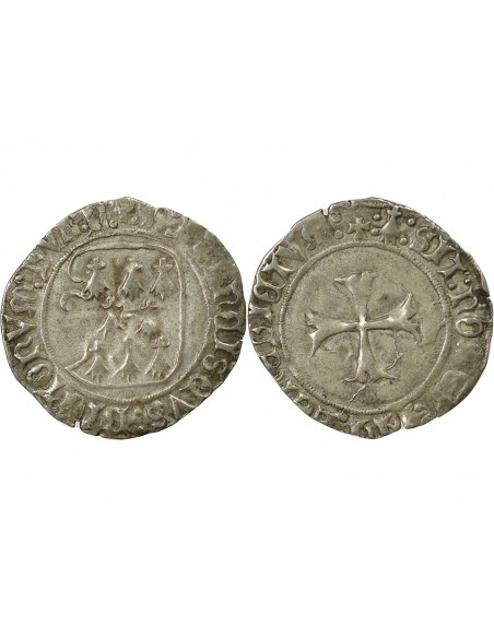 François II de Bretagne 1 blanc Billon 1458-1488 T Nantes