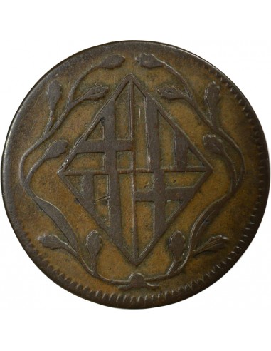 Espagne Joseph Napoléon 4 quartos Cuivre 1814 Barcelone