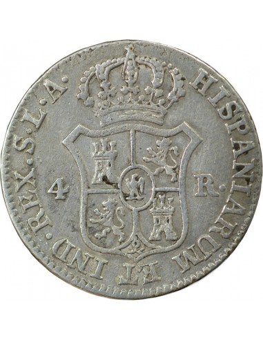 ESPAGNE, JOSEPH BONAPARTE - 4 REALES ARGENT 1812 SEVILLE LA