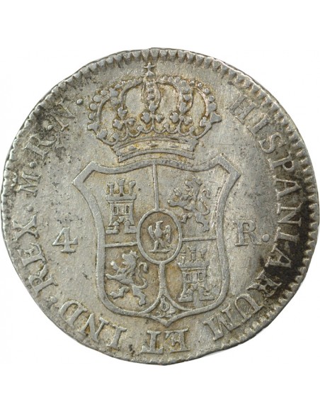 Espagne Joseph Napoléon 4 reales Argent 1813 AI Madrid
