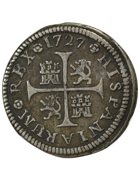 Espagne Philippe V d'Espagne 01-févr real Argent 1727 Cuenca