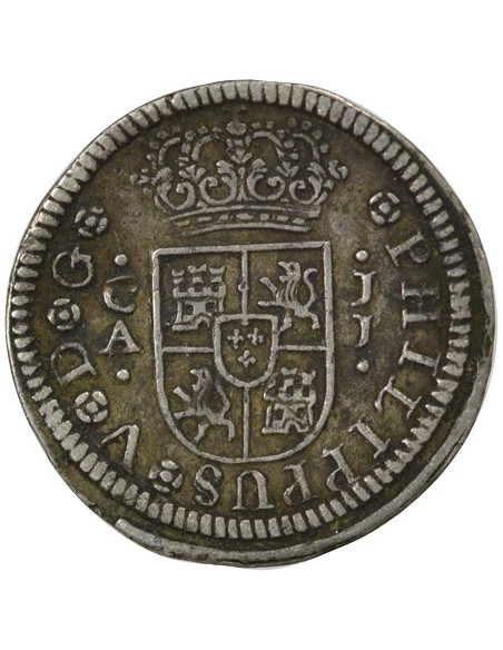 Espagne Philippe V d'Espagne 01-févr real Argent 1727 Cuenca