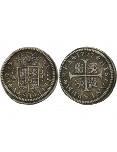Espagne Philippe V d'Espagne 01-févr real Argent 1727 Cuenca 2