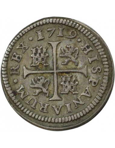 Espagne Philippe V d'Espagne 01-févr real Argent 1719 Cuenca