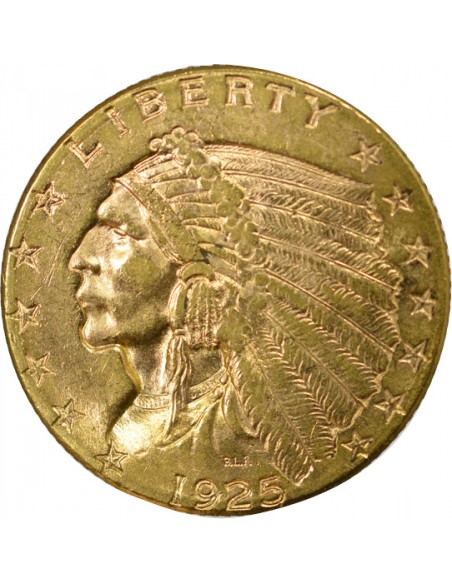 ETATS-UNIS, TETE D'INDIEN - 2 1/2 DOLLARS OR 1925 D DENVER