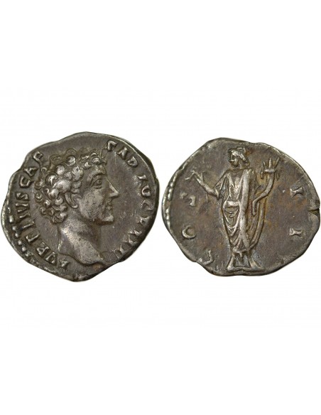 Rome Empire Marc Aurèle 1 denier Argent 140 R Rome