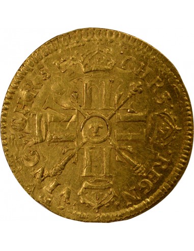 Louis XIV 1/2 louis d'or Or 1702 T Nantes