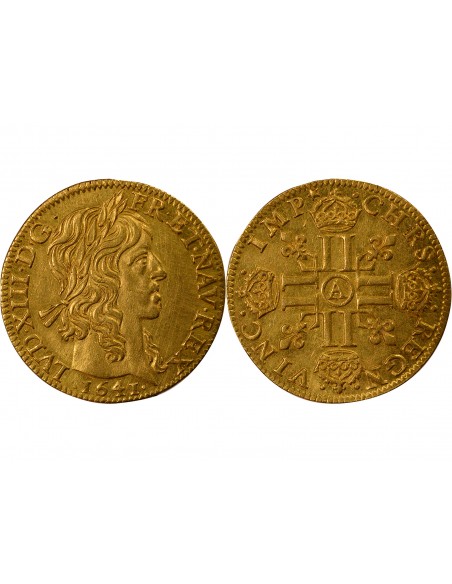 Louis XIII 1 louis d'or Or 1641 A Paris