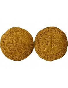 Henry VI Lancaster Salut d'or Or 1423 C Saint-Lô 2